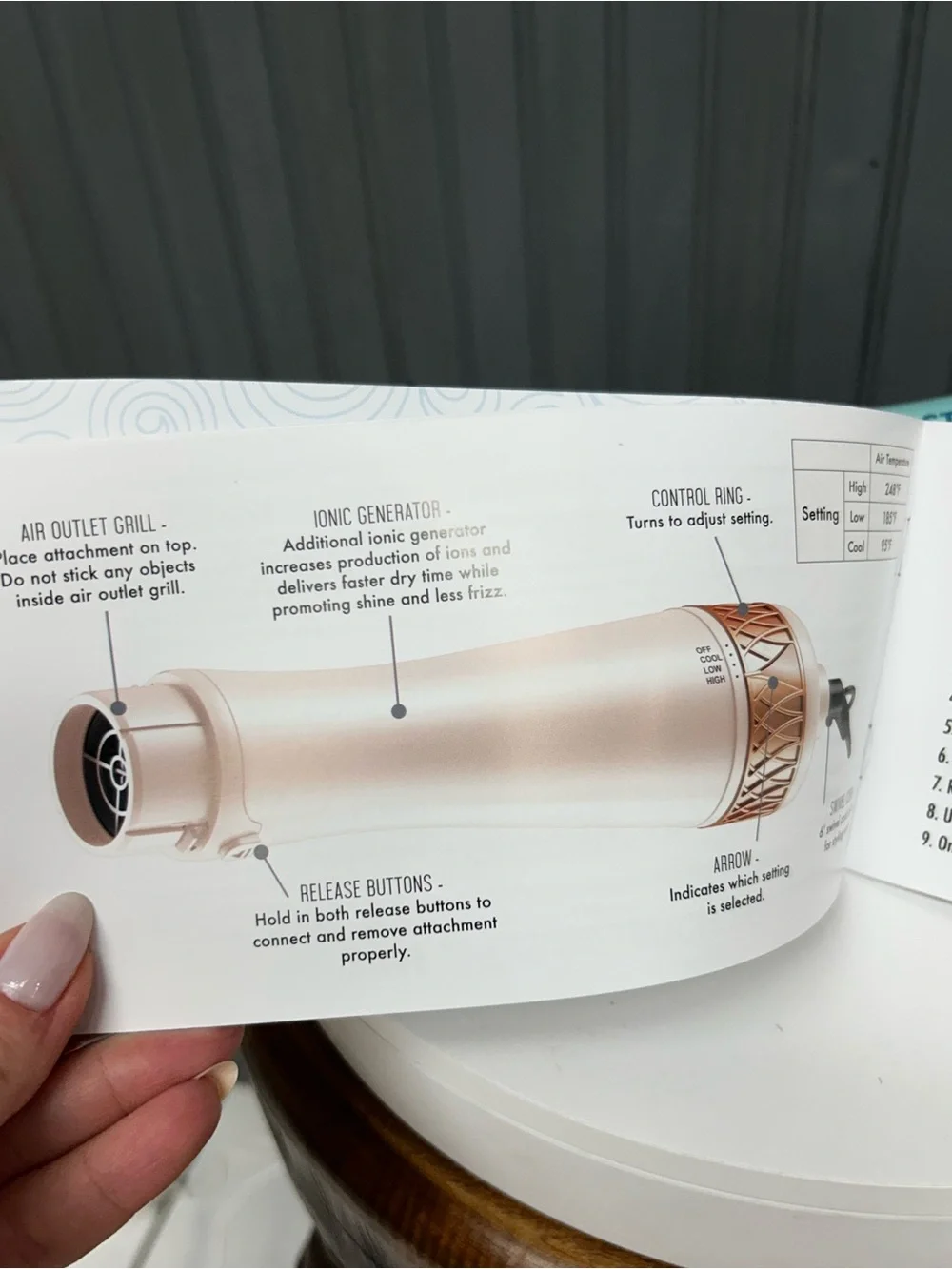 Calista StyleDryer Custom Blowout Pro Hot Air Brush Set w/ 2 Brush Attachments